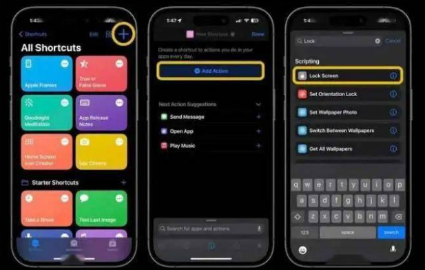 合山苹果14锁屏维修店分享iPhone14升级iOS16.4后如何创建锁屏快捷方式 