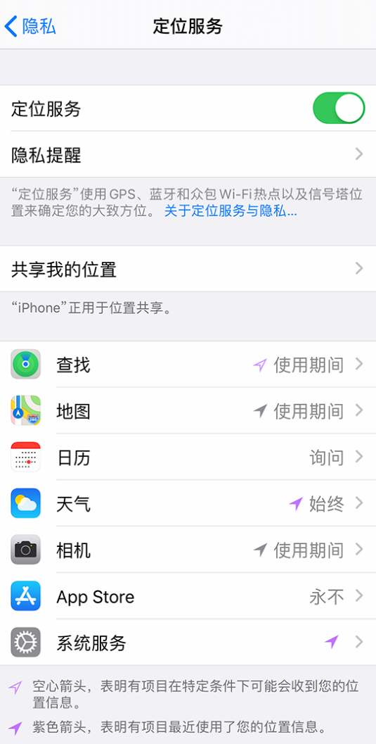 合山苹果手机维修分享iPhone 状态栏中时间显示为蓝色图标是什么情况 